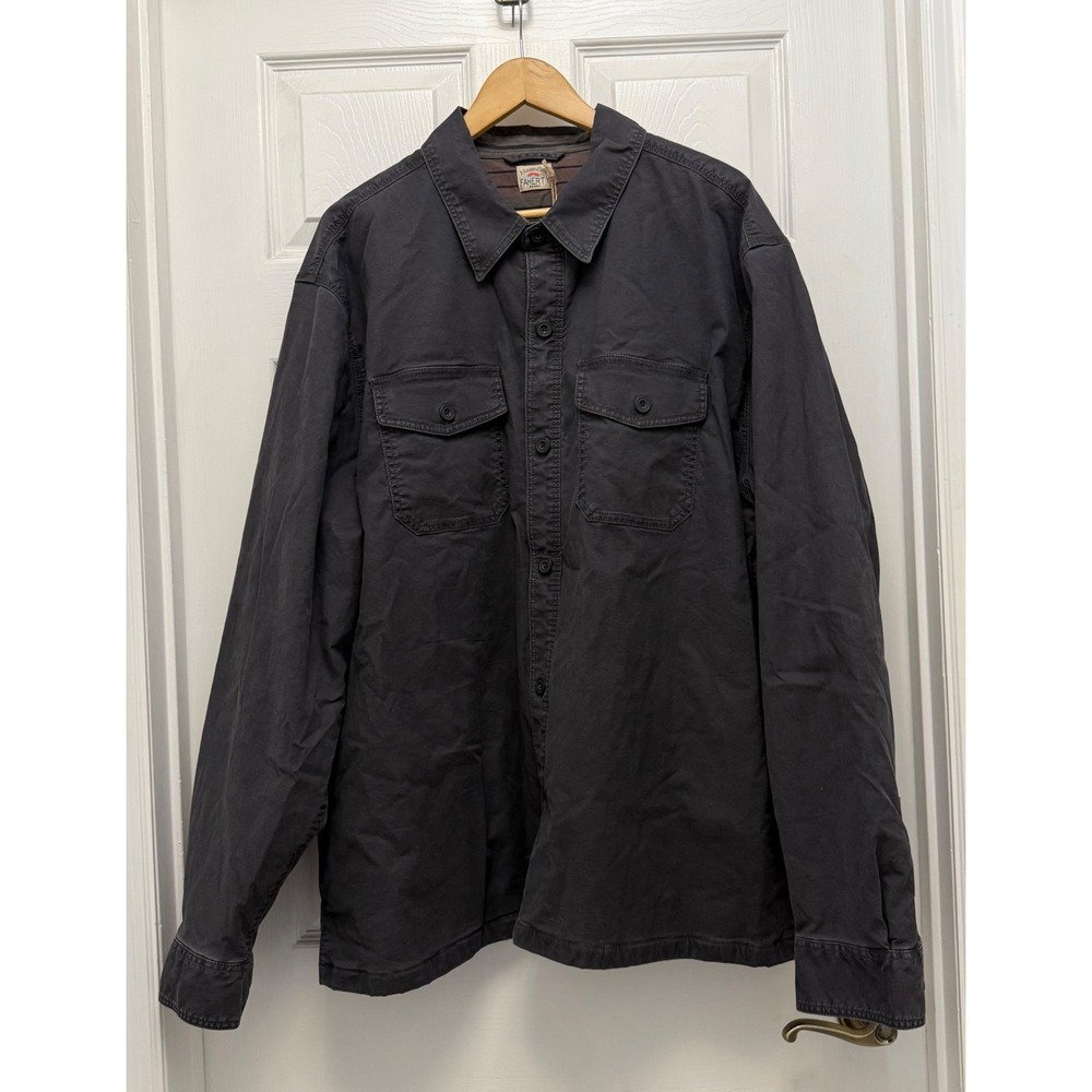 Faherty Lakeside‎ CPO Jacket Oranic Cotton XXL Lined Shirt Chore Jacket
